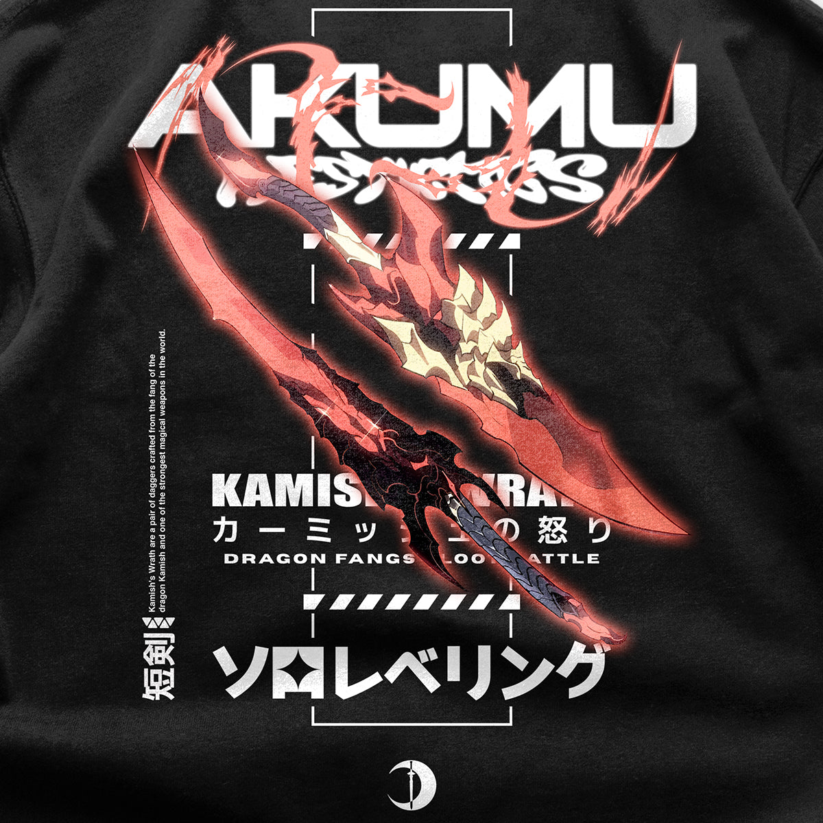 Solo Leveling 'Kamish Wrath' Heavyweight T-Shirt